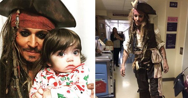 Le capitaine Jack Sparrow est de retour pour rendre visite aux enfants malades