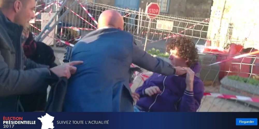 En vidéo !! Manuel Valls giflé par un citoyen en Bretagne !!